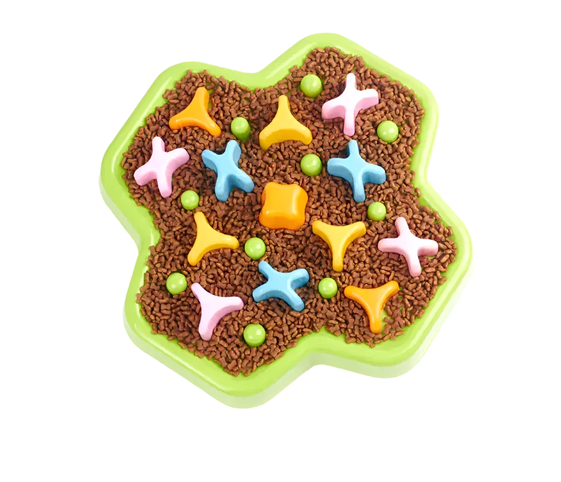 Noughts & Crosses Slow Feeding bowl Pawzzl