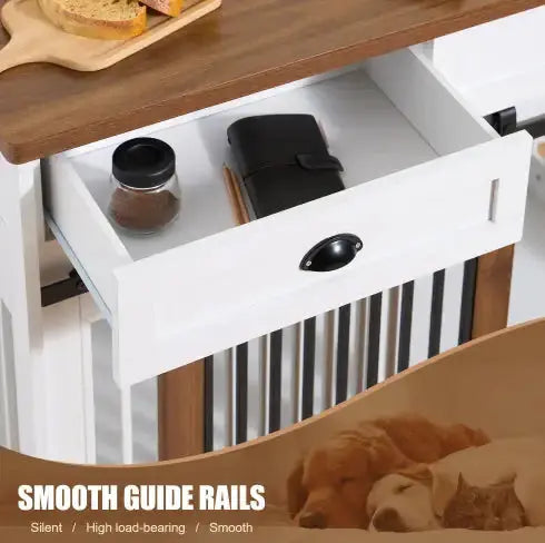 Home Blend Dual Dog Crate Console Pawzzl
